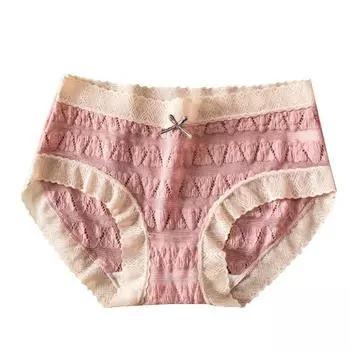 Японское милое женское нижнее белье с пузырьками, женское хлопковое дышащее и удобное модное треугольное нижнее белье со средней талией M