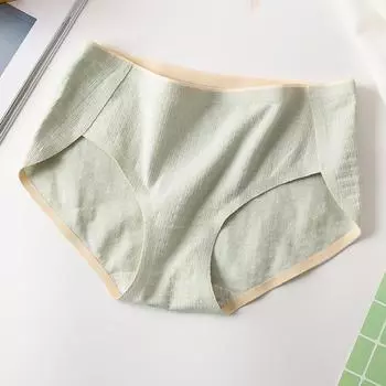 Японское нижнее белье со средней посадкой, женское хлопковое нижнее белье, дышащие трусы, свежие трусы, нижнее белье без следов M дубильная кора