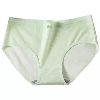 Японское однотонное женское нижнее белье, хлопковое дышащее нижнее белье, удобные треугольные брюки со средней талией M