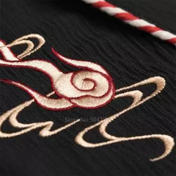 Японское платье кимоно женское черное белое вышитое платье с изображением кота юбки винтажная одежда юката хаори косплей вечеринка комплект из 2 предметов M