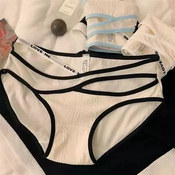 Японское сексуальное нижнее белье для женщин, трусы, облегающие, со средней талией, удобные, дышащие, бесшовные трусы, женские трусики M