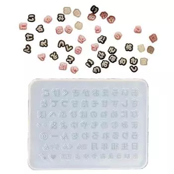 Японское слово, силиконовая форма для дизайна ногтей, форма для резьбы по дереву, форма для эпоксидной смолы, ювелирные аксессуары, шаблон, инструмент для рукоделия
