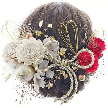 Японское украшение для волос на выпускной 681 аксессуары, церемония совершеннолетия, церемония, свадьба, кимоно, хакама, кимоно с длинными рукавами, юката, (белый/красный)