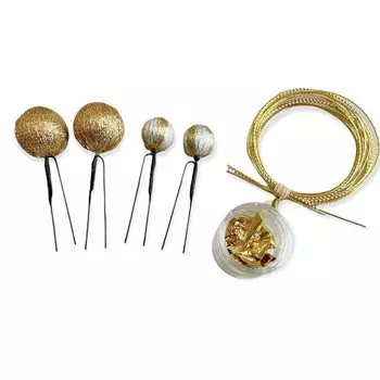 Японское украшение для волос золотой шар выпускной свадебная одежда, лист, мидзухики, канзаши, золото, церемония совершеннолетия, церемония, свадьба, Сити-Го-Сан, золотой