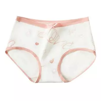 Японское женское хлопковое нижнее белье, дышащее нижнее белье, удобные и модные трусы, бесшовное нижнее белье, милое нижнее белье M