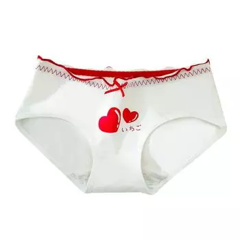 Японское женское нижнее белье, хлопковые треугольные брюки, бесшовное дышащее нижнее белье, модное нижнее белье с принтом M