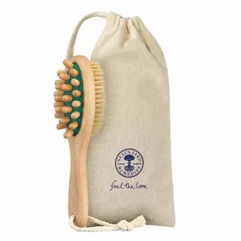 YARD REMEDIES Массажная щетка для тела из хлопка с завязками из дерева 1 шт. NEAL S (с сумкой) (х 1)