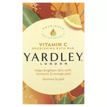 Yardley London, Питательное мыло для ванны, витамин С, 113 г (4 унции)