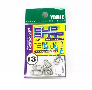 Яри Джеспа М. 526 Clip Snap, 6 штук в упаковке, размер 3, 22 фунта (8937)