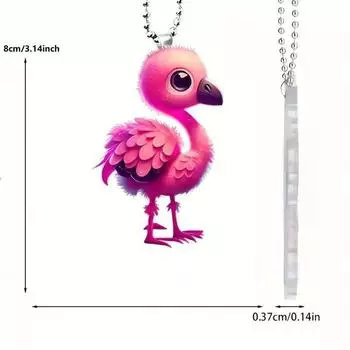 Яркая акриловая мультяшная рождественская елка, украшение для зеркала заднего вида, для автомобильных аксессуаров