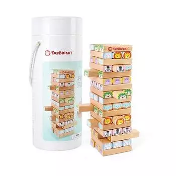 Яркая цилиндрическая дженга — популярная корейская игра