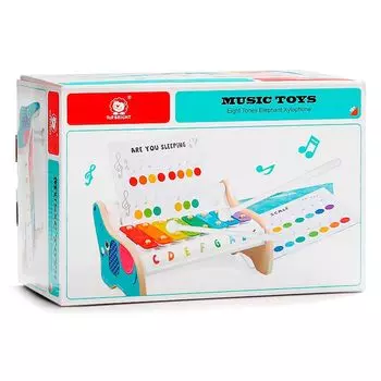 Яркая цветная игрушка Doremi Glockenspiel Xylophone 120407 Оригинальный продукт Fazo s