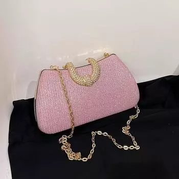 Яркая однотонная женская темпераментная сумка через плечо Hold bag для вечеринок, вечеринок, шопинга, покупок, мам, сумка для городской красоты