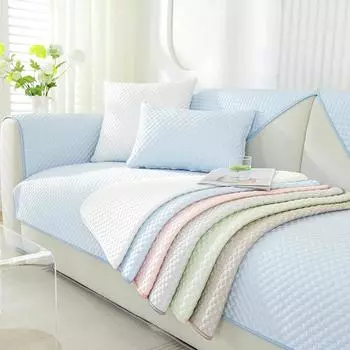 Яркая подушка для дивана, летний нескользящий чехол, летний тканевый чехол, простое полотенце, прохладная на ощупь подушка для сиденья на лето 70*70cm