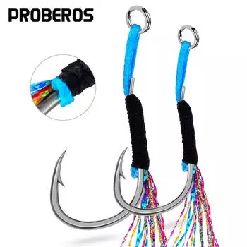 10 шт. Яркая проволочная железная пластина для морской рыбалки, одинарный крючок, мощный вспомогательный рыболовный крючок для основной лески, крючок для морской рыбалки с лодки 11#