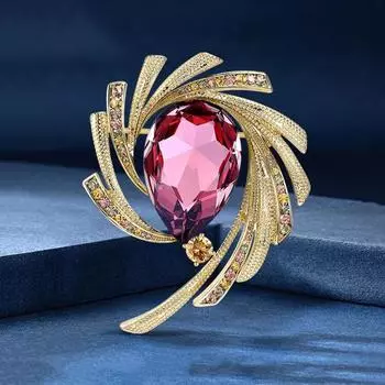 Яркая звезда имитация хрустальной броши роскошная брошь темперамент булавка костюм анти-свет изысканные аксессуары женские подарки