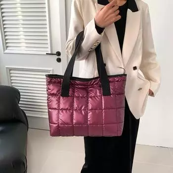 Яркие цвета, популярные модные сумки большой вместимости из хлопка, женские сумки, зимние повседневные универсальные сумки через плечо чёрный