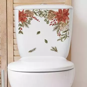 Яркие цветные самоклеящиеся цветочные узоры, легко наносимые, долговечные наклейки на стену для украшения дома Leaf