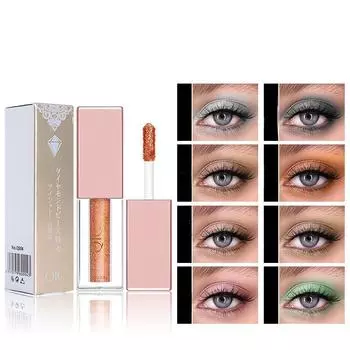 Яркие цветные тени для век жидкий макияж, удерживающий водостойкий