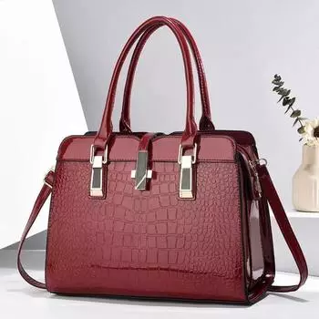 Яркие кожаные женские сумки, модные дизайнерские женские сумки через плечо, роскошные брендовые женские сумки, сумки для покупок большой вместимости