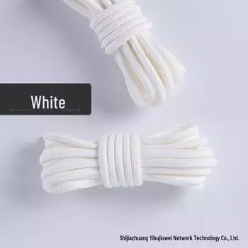 Яркие шнурки Wild Elephant, цветные, утолщенные, круглые, для походной и спортивной обуви - Черно-белые, одна пара 100cm