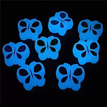 Яркие светящиеся модные ювелирные аксессуары для браслетов, сережек, изготовления подвесок, подвесок, сделай сам, материал ручной работы, креативные 5 шт., свободные бусины, бабочка жёлтый