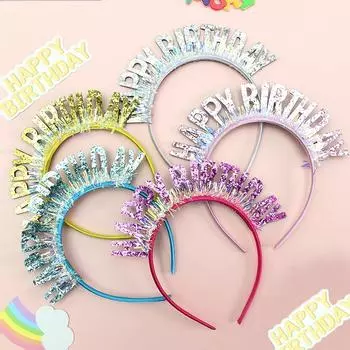 Яркий браслет из бусин на день рождения С днем рождения/вечеринка по случаю дня рождения Аксессуары для волос Кристалл Бриллиантовый реквизит для фотосессии на день рождения девушки G