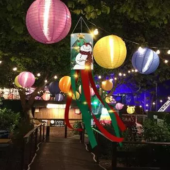 Яркий цветной ветровой флаг с рисунком из мультфильма, практичный садовый патио, подвесной ветроуказатель, украшение