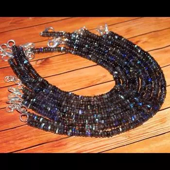 Яркий натуральный 7-дюймовый браслет, свободный браслет из драгоценных камней, браслет из бисера Rondell с радужным огнем, размер. 3-5 мм. 1 Piece Bracelet