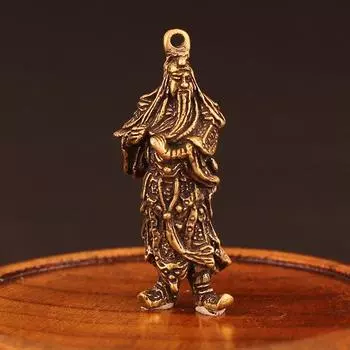 Яркий орнамент Гуань Гун в китайском стиле, медный бог богатства, удобный