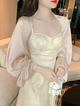 Яркий шелковый серый свадебный платок, женский весенне-летний шарф из полиэстера, накидка, повседневные модные тонкие шарфы, болеро Mariage One Size