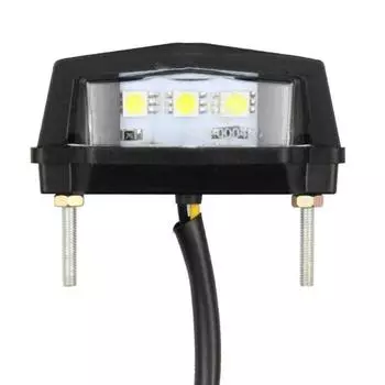 Яркий светодиодный светильник для номерного знака мотоцикла, светильник для номерного знака мотоцикла, пластиковый задний фонарь, модификация мотоцикла для ночной безопасности