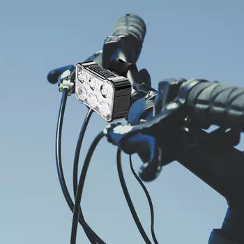 Яркий светодиодный велосипедный фонарь для освещения 4 Lamp Beads_White Light