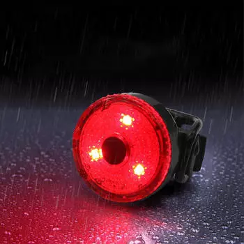 Яркий велосипед, USB перезаряжаемый водонепроницаемый светодиодный задний фонарь для горных велосипедов красный