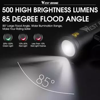 Яркий велосипедный фонарь из алюминиевого сплава, 500 люмен, USB аккумуляторная лампа для велосипеда, водонепроницаемый дорожный велосипед серебряный