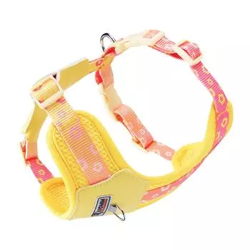 Яркий жилет для шлейки для собак маленьких собак, регулируемый дизайн с дышащей нейлоновой тканью для комфортного использования во время прогулок 3