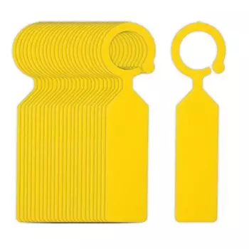 Ярлыки для садоводства Ярлыки для садоводства Желтые 100 шт Пластиковые бирки Маркеры Ярлыки для садоводства Ярлыки для подвесных растений Ярлыки для растений в теплице PP Ярлыки