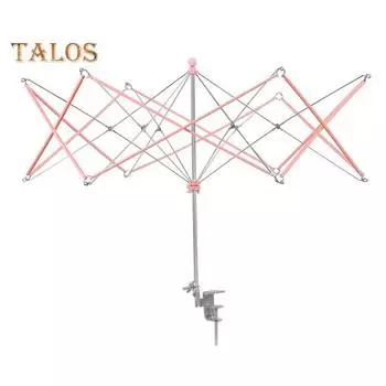 Yarn Swift складная металлическая моталка для пряжи портативный зонтик клубок пряжи держатель мотков Swift с зажимом для стола для вязания крючком принадлежности розовый