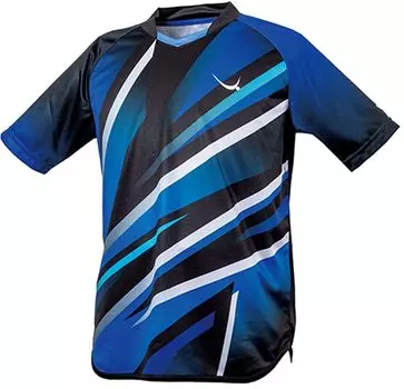 YASAKA настольный теннис рубашка линия Bolt униформа унисекс официально одобрено синий S Y243 JTTA (60)