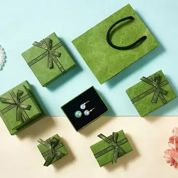 Ящик для бумаги Шкатулка для хранения колец, сережек, ожерелий, подарочные коробки 16x12x6cm