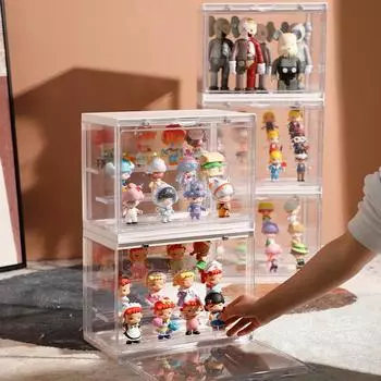 Ящик для демонстрации предметов домашнего обихода, модель глухого ящика, акриловый прозрачный шкаф для демонстрации предметов домашнего обихода, пылезащитный ящик для хранения ювелирных изделий