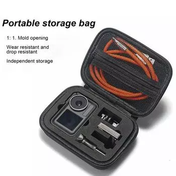 Ящик для хранения экшн-камеры, защитный чехол для переноски камеры, противоударный пылезащитный чехол для хранения экшн-камеры 3/4 чёрный