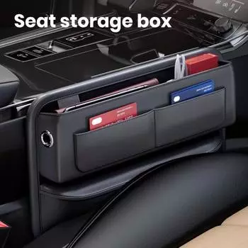 Ящик для хранения автомобильного сиденья Yousheng, органайзер для сиденья, кабель для передачи данных, мобильный телефон, искусственная кожа, универсальные аксессуары для хранения для автомобиля, внедорожника, грузовика чёрный