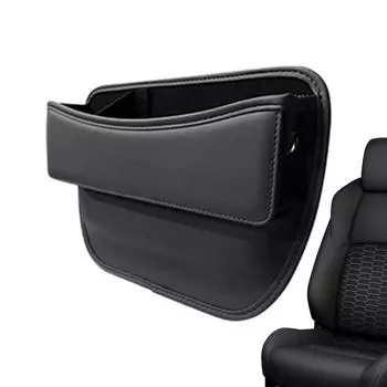 Ящик для хранения автомобильного сиденья, органайзер для щелей, ящик для наполнения, органайзер для автомобиля из искусственной кожи, консоль на переднее сиденье для ключей, салфеток, солнцезащитных очков коричневый
