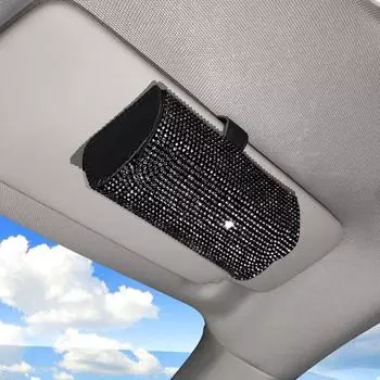 Ящик для хранения автомобильных солнцезащитных очков со стразами