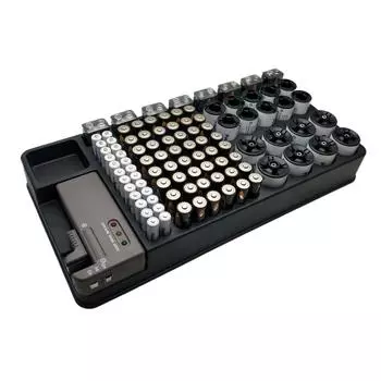 Ящик для хранения батареек типа АА на 98 ячеек, контейнер-органайзер для хранения батареек для дома и офиса