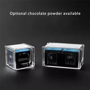 Ящик для хранения бильярдного мела, переносная акриловая коробка для бильярдного мела, прозрачная защитная коробка для мела, аксессуары для бильярда 1