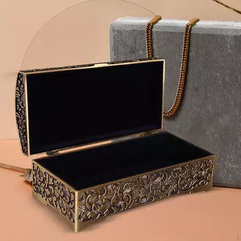 Ящик для хранения браслетов, контейнер для украшений, устойчивый к ржавчине, настольное украшение, сундук для хранения сокровищ Medium