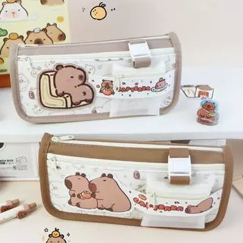 Ящик для хранения Capybara Pencil Case Многослойная Capybara Pencil Bag Capybara Pen Pouch Канцелярские принадлежности style 4