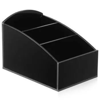 Ящик для хранения чайных пакетиков, акриловый разделитель для хранения, коробка для сортировки капсул с кофе, сахарных мешочков, видимая коробка, контейнер, кухонный органайзер чёрный